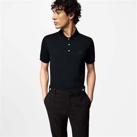 Damier Cotton Pique Polo 